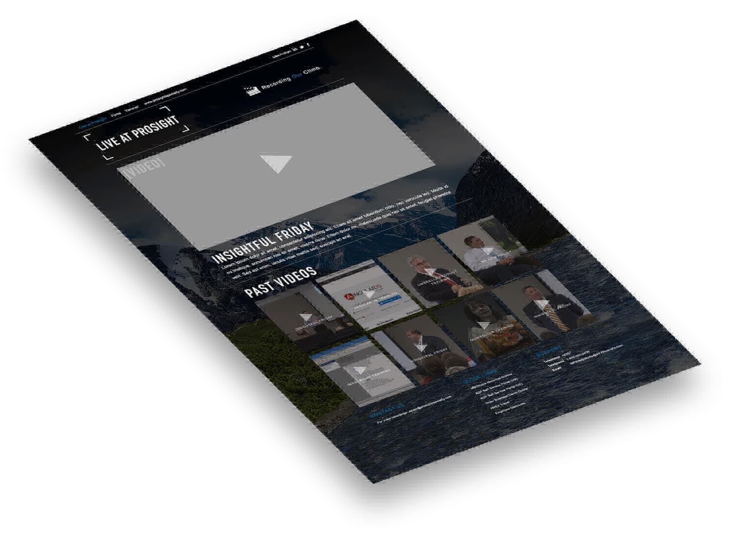 ProSight Online portal information architecture and task flows